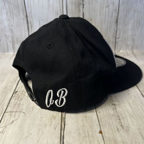 Outer Banks Black White Embroidered SnapBack Cap Hat KBethos Adjustable - Picture 5 of 7